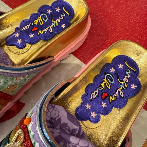 NIB Irregular Choice Peace ☮️ Heart ❤️ Sandals Size Women’s EU 37 (US 6) - Picture 7 of 12